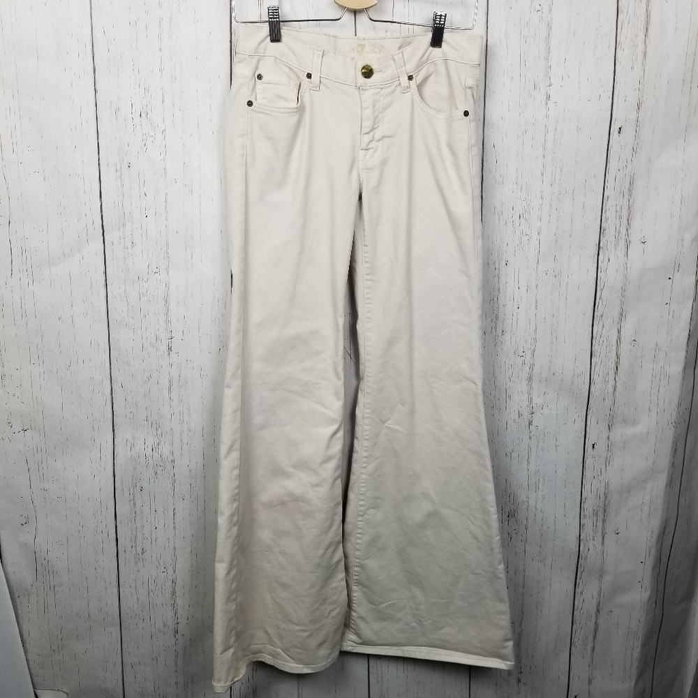 7 for all mankind super Flare cream jeans 27